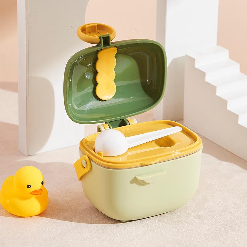 Closecret Baby Milk Powder Dispenser Pot Formula Dispenser for Baby Snack Dispenser, Milk Powder, 400 ML (Any One Multicolor) - Image 3