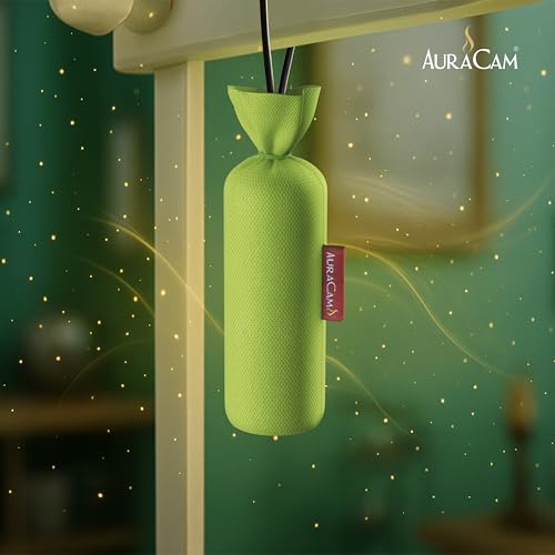 AuraCam Gold Standard Camphor Pod Cone (Lemongrass) - Set of 2 - Pod Air freshener For Room, Car, Bathroom, Office & Toilet | Long-Lasting Cone for Home - Image 3