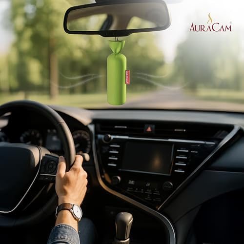 AuraCam Gold Standard Camphor Pod Cone (Lemongrass) - Set of 2 - Pod Air freshener For Room, Car, Bathroom, Office & Toilet | Long-Lasting Cone for Home - Image 2