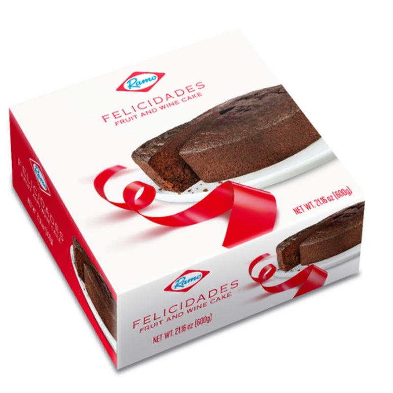 Ponqué Felicidades (Torta Negra) - Wine Fruit Cake Ramo - 17.6 oz / 500 g