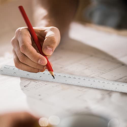 Koogel 40 Packs Clear Plastic Ruler, 12 Inch, Plastic Measuring Tool with Centimeter and Millimeter, Shatterproof Metric Clear Rulers Bulk for Kids, Back to School, Classroom, School, Office, Home - Image 5