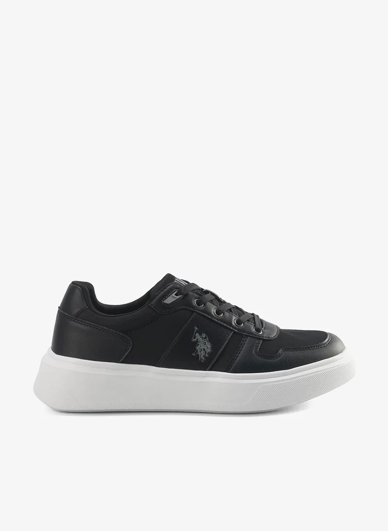 Men's Black Low-Top Sneakers - Lightweight Shoes, Minimalist Designed for Style