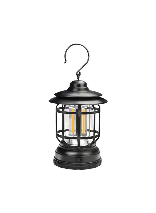 Beijilang Camping Lantern Outdoor Vintage Camping Lantern Kerosene Lantern Portable Handheld Atmosphere Tent Light Black Battery Version - Image 2