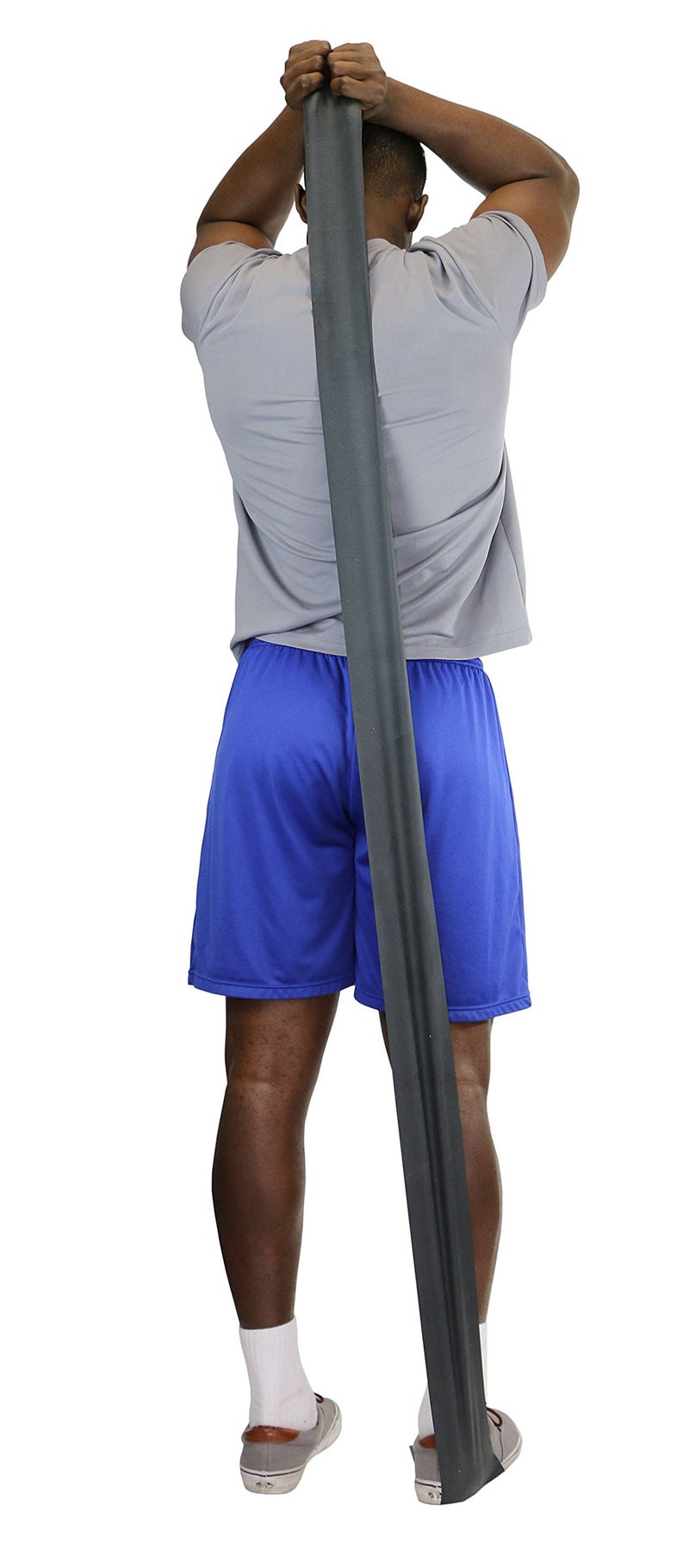 Cando-1211054 CanDo Low Powder Exercise Band  6 yard Roll  Black: X-Heavy - Image 4