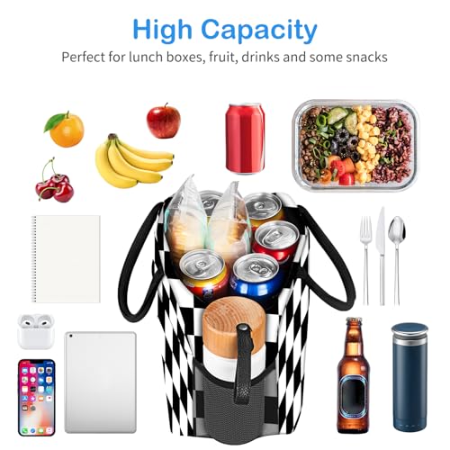 DALINDA Lunch Bag Lunch Box for Women Men Insulated Lunch Bags WaterResistant Cute Cooler Lunch Tote Bag Reusable Large Capacity for Work Travel Picnic - Image 3