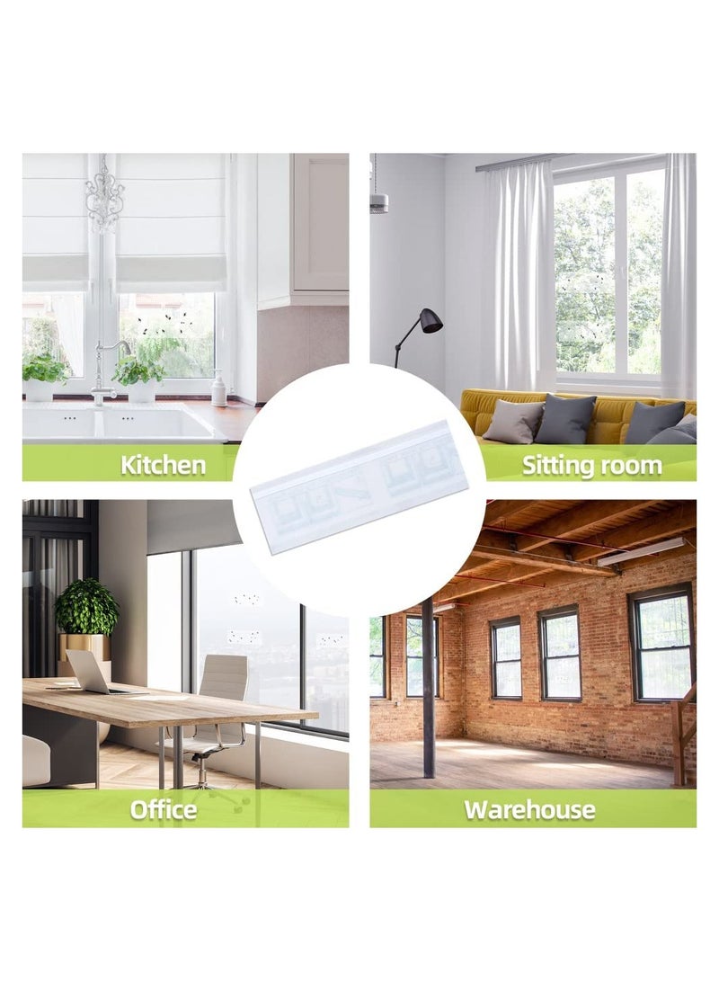 KASTWAVE 30 Pack Window Fly Traps for Indoors, Fly Paper Sticky Strips, Fly Catcher Clear Windows Trap for Home - Image 4