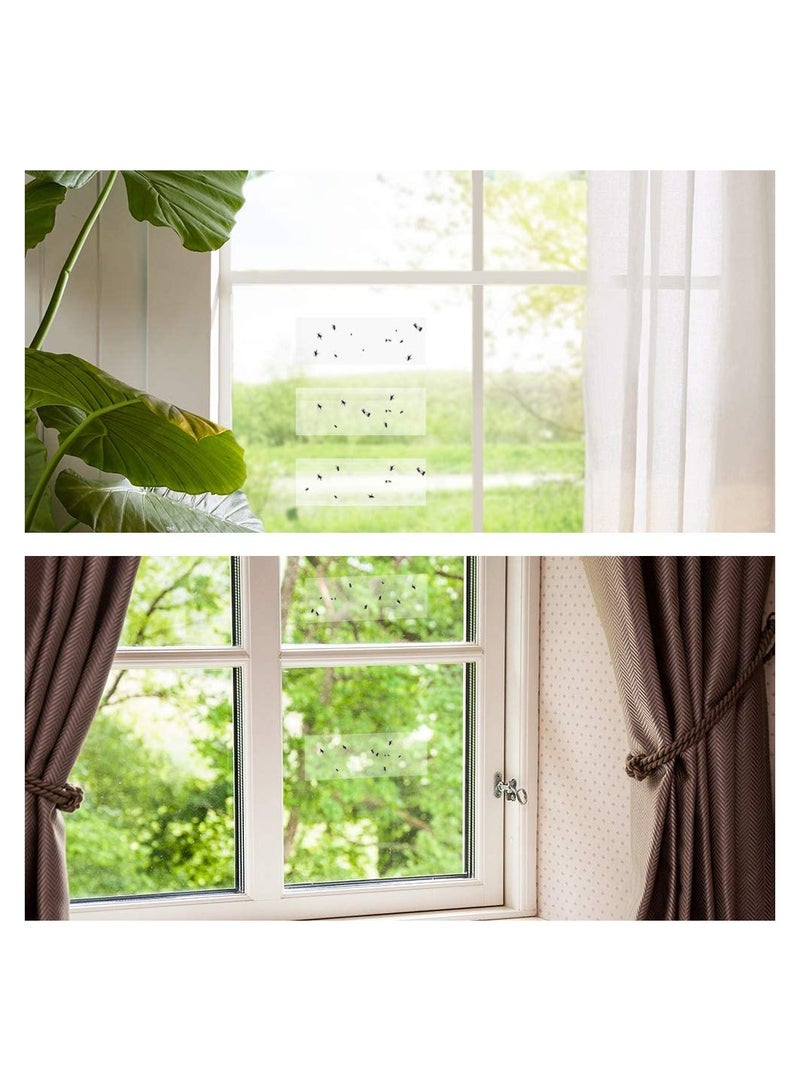 KASTWAVE 30 Pack Window Fly Traps for Indoors, Fly Paper Sticky Strips, Fly Catcher Clear Windows Trap for Home - Image 5