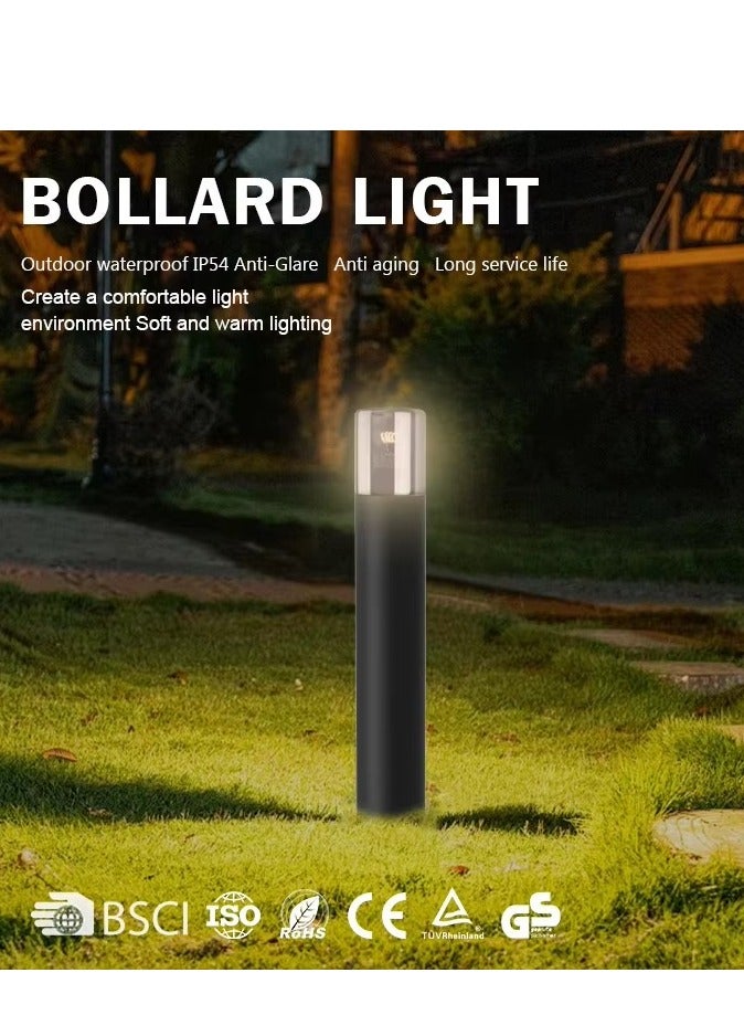 Bestar New Design LED Garden Bollard Light – IP54 Waterproof Outdoor Landscape Lawn Lamp, Black, AC 85-265V - Image 5