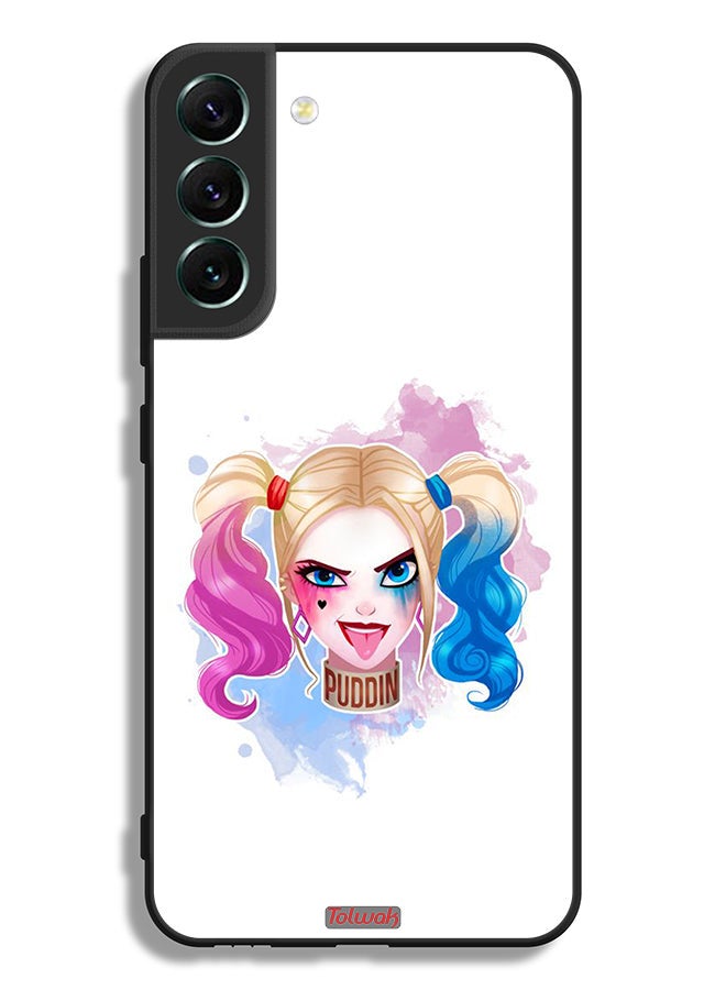 Tolwak Samsung Galaxy S22 5G Protective Case Cover Harley Quinn Art - Image 3