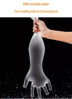 Beauenty Long Gloves, Durable CPE Material, Disposable Gloves - 20 Pack, Extra Long and Thick, Waterproof and Oilproof  - Image 5