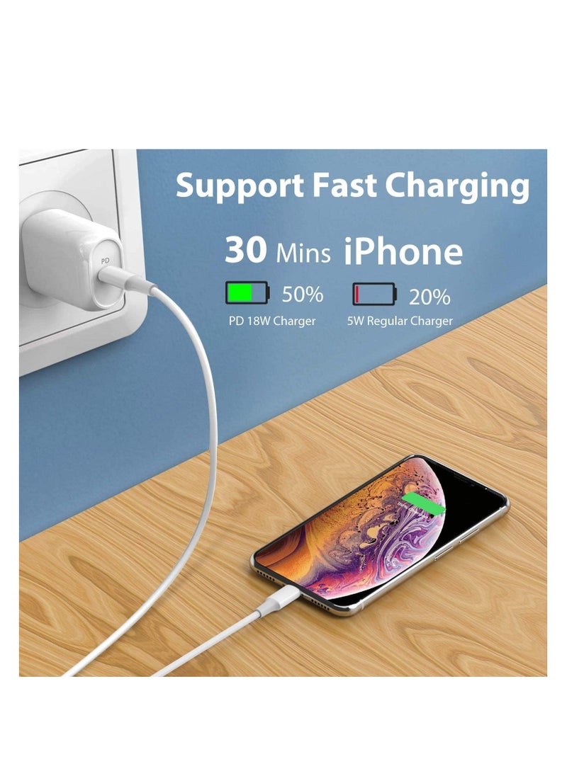Generic - USB C to Lightning Cable 2Pack 3FT [Apple MFi Certified] iPhone 11 Lightning to USB-C Fast Charging Cable Compatible iPhone 12 11/11 Pro/11 Pro Max/X/XS/XR/XS Max/8/8 Plus, Supports Power Delivery - Image 1