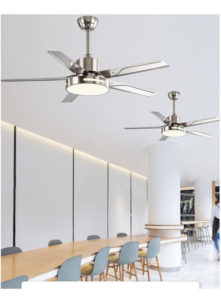 KINGMAZI - Ceiling Fan with Light  Remote Control120 cm (48 inches) caliber Made of solid metal with solid copper motor for living room, bedroom, dining room, conference room, gym and any other occasion. - Image 1