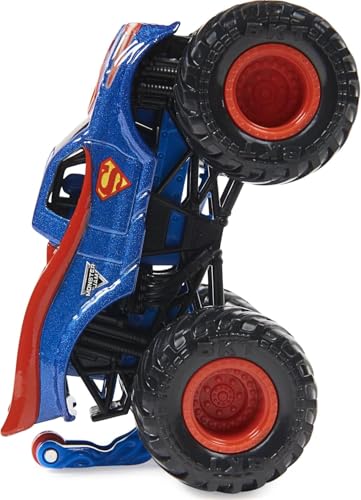 Monster Jam, Official Superman Monster Truck, Die-Cast Vehicle, Heroes and Villains Series, 1:64 Scale - Image 3