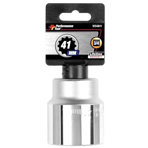 Performance Tool W34841 3/4-Inch Drive 12-Point Standard Socket 41mm - Image 1