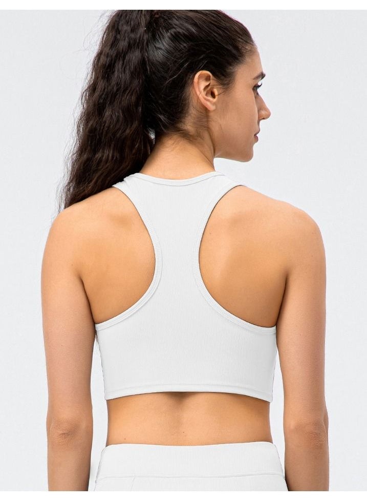 Loquat - New  nylon shock gathering running bra yoga vest - Image 1