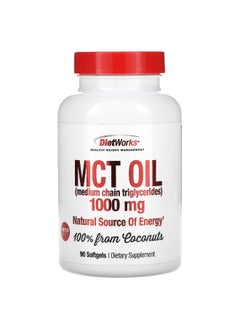 DietWorks DietWorks, MCT Oil, 1,000 mg, 90 Softgels  - Image 1