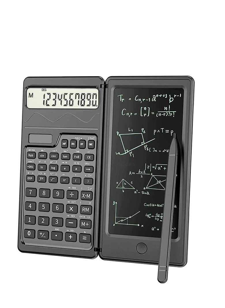 Scientific Calculator with Writing Tablet - 10-Digit Calculator Scientific Professional Calculators, School Desk Calculator with Drawing Pad & Pen for Students Teacher Office Engineer (Black) - pzsku/ZF53C22D079F80FCA6FA9Z/45/_/1729381378/cd71a992-df6e-492d-8688-14caacfcd65b