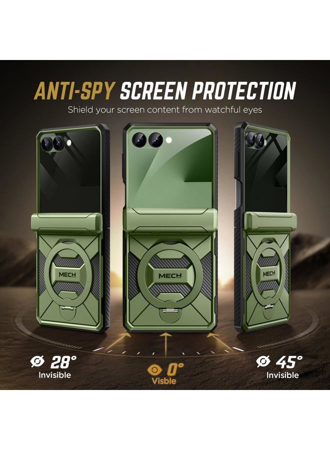 Tongate Compatible with Flip 7 Case wih Screen Protector, Green - Image 3