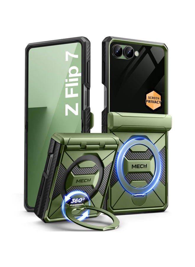 Tongate Compatible with Flip 7 Case wih Screen Protector, Green - Image 1