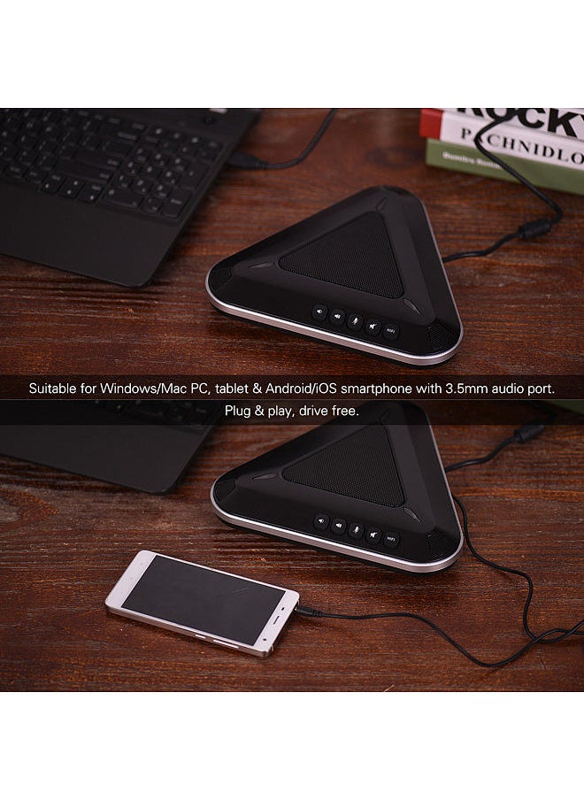 Generic - MST-A1S USB Video Conference Microphone Speakerphone 360° Audio Pickup Support Skype MSN QQ for Computer Mobile Phone - Image 1