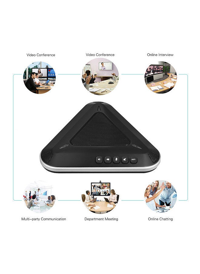 Generic - MST-A1S USB Video Conference Microphone Speakerphone 360° Audio Pickup Support Skype MSN QQ for Computer Mobile Phone - Image 1