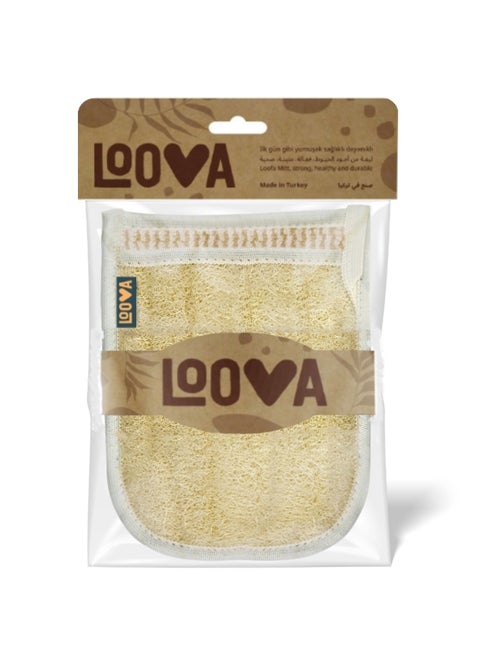 Natural Bath Glove Loofah, Double Sided