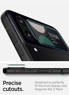 Spigen Glastr EZ-Fit Tempered Glass Screen Protector For Samsung Galaxy Z Flip 4 [Outer Cover Screen] and [Hinge Film] - 2 Pack  - Image 3