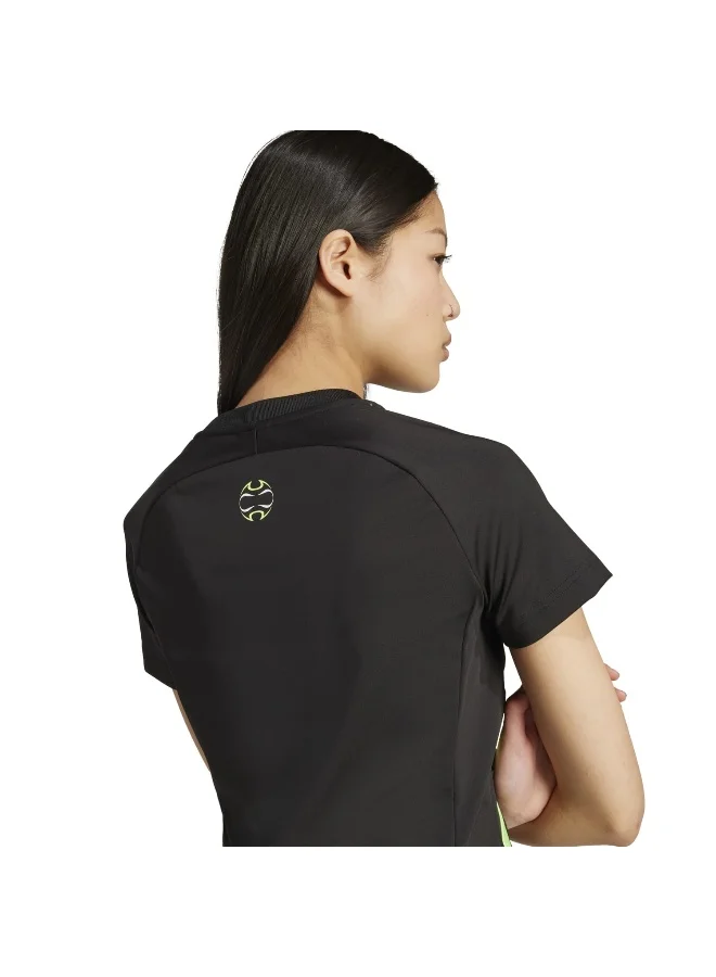 Adidas Adidas Teamgeist Tee Black T-Shirt (Short Sleeve) T-Shirts For Women