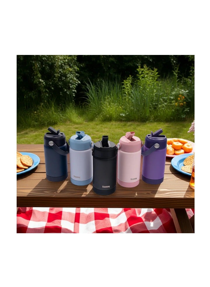 Tank Move, 350ml, Stainless Steel Bottle, BPA free, insulated, Leakproof - Navy Blue - Image 3