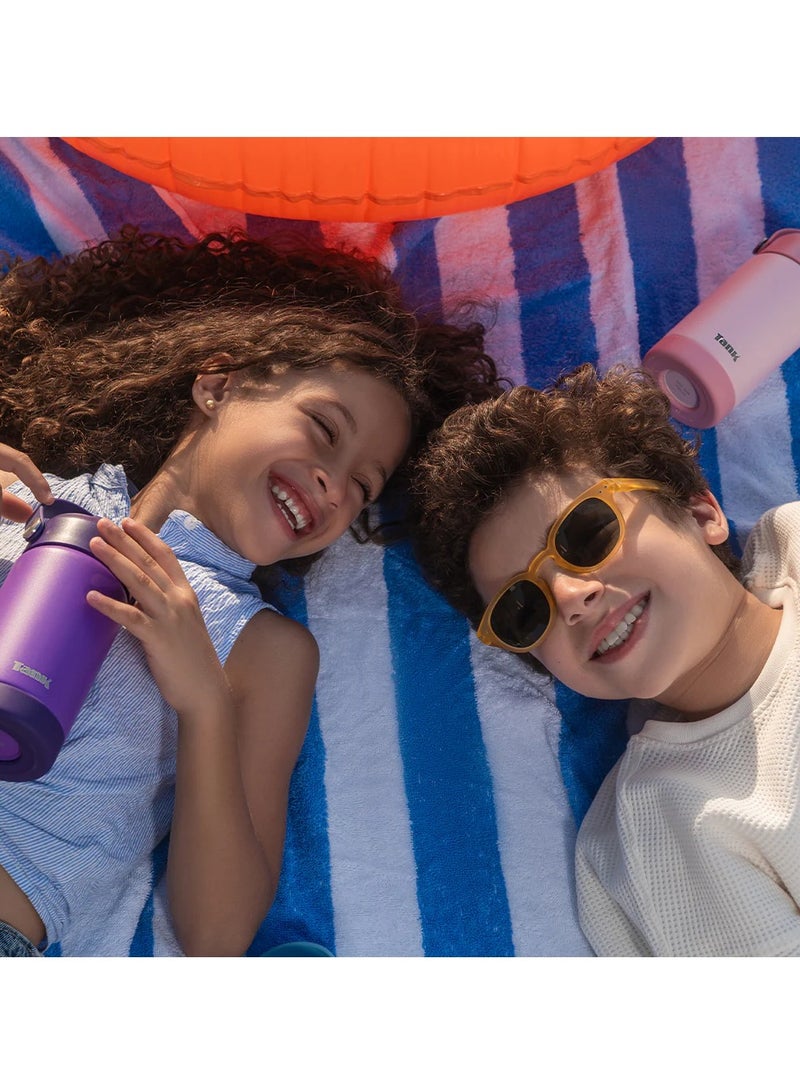 Tank Move, 350ml, Stainless Steel Bottle, BPA free, insulated, Leakproof - Navy Blue - Image 4