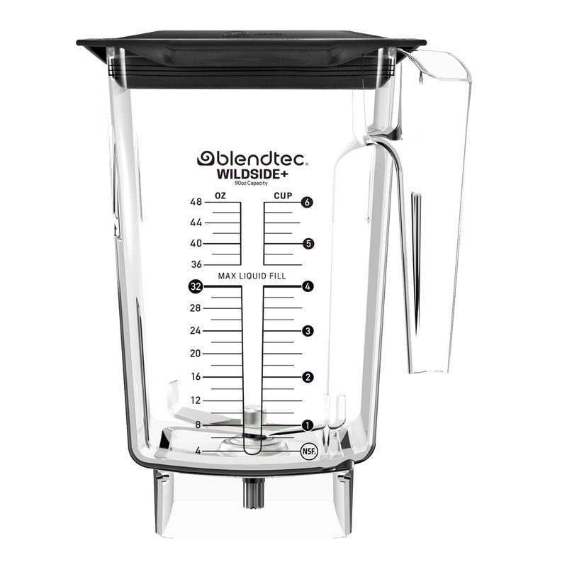 Blendtec 90 oz WildSide Jar, Commercial Grade - Five-Sided Replacement Blender Jar - Compatible with Blendtec Blenders - 36 oz Blending Capacity - Clear - Image 1