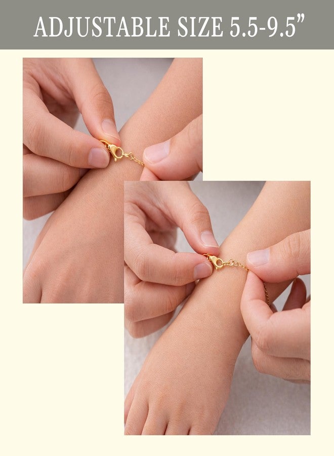 DINIZON Baptism Bracelet Gifts For Women, Best Baptism Jewelry From Godparents, Top Baptismal Gifts Ideas, Copper Aloy Bracelet Baptized Accessories With Box - Image 4