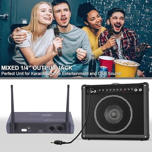 MX UHF Wireless Microphone System – Dual Handheld Mics & Receiver with Digital Display, Long Range, Metal Flight Case – for Karaoke, DJ, Church, Events, PA Systems - Image 3