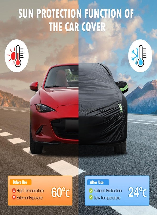 Migaven Car Cover Custom Fit for Mazda MX-5 Miata (1989-2023), Waterproof All Weather for Automobiles Full Exterior Cover Sun Rain Snow Protector with Door Zipper - Image 5