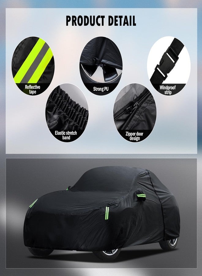 Migaven Car Cover Custom Fit for Mazda MX-5 Miata (1989-2023), Waterproof All Weather for Automobiles Full Exterior Cover Sun Rain Snow Protector with Door Zipper - Image 3