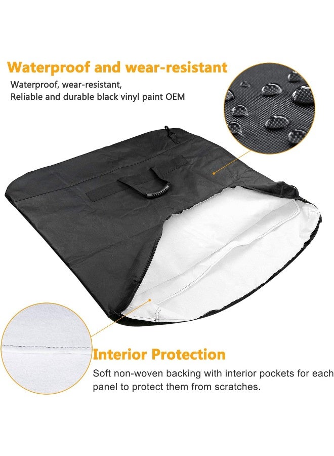 Bentolin Freedom Hard Top Panel Storage Bag with Carry Handle Compatible with 2007-2021 2022 Jeep Wrangler JK JKU JL JLU Sports Sahara Rubicon 2 or 4 Doors - Image 2