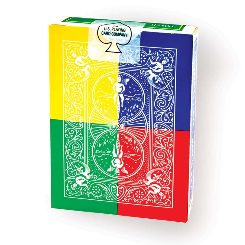 MAGIC MAKERS Bicycle Color Deck - Red Green Blue Yellow Back Playing Cards - Image 1