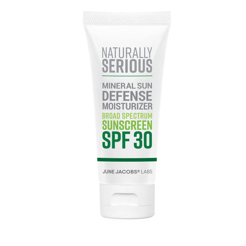 Naturally Serious | Mineral Sun Defense Moisturizer Broad Spectrum Sunscreen SPF 30, Mineral Sunscreen SPF 30, Sunscreen Moisturizer For Face, Vegan Skincare, Cruelty-Free Skincare - Image 1