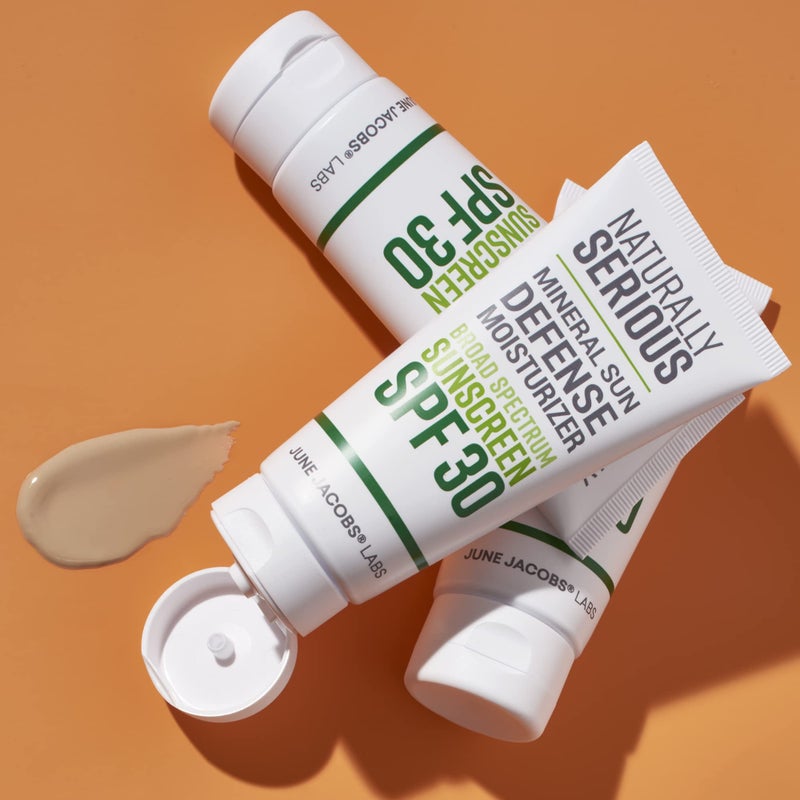 Naturally Serious | Mineral Sun Defense Moisturizer Broad Spectrum Sunscreen SPF 30, Mineral Sunscreen SPF 30, Sunscreen Moisturizer For Face, Vegan Skincare, Cruelty-Free Skincare - Image 2