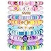 SIELEVIN 10 PCS Kids Friendship Bracelets for Teen Girls Women little Girl Jewelry Colorful Clay Bead Bracelet Set Beach Style Jewelry Gift - Image 3