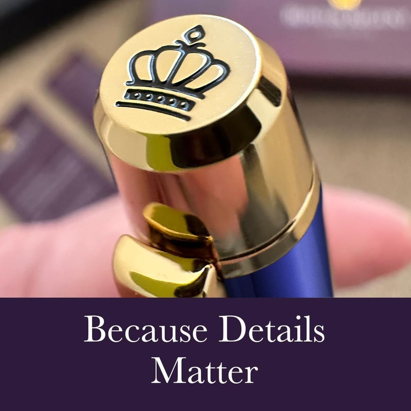 Bond & Regent 24 Karat Gold Luxury Rollerball Pen, Royal Blue - Image 4