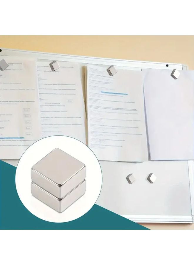 60pcs 10x10x5mm Square Bar Magnets Heavy Duty Metal Magnets For Fridge Office Kitchen - Image 4