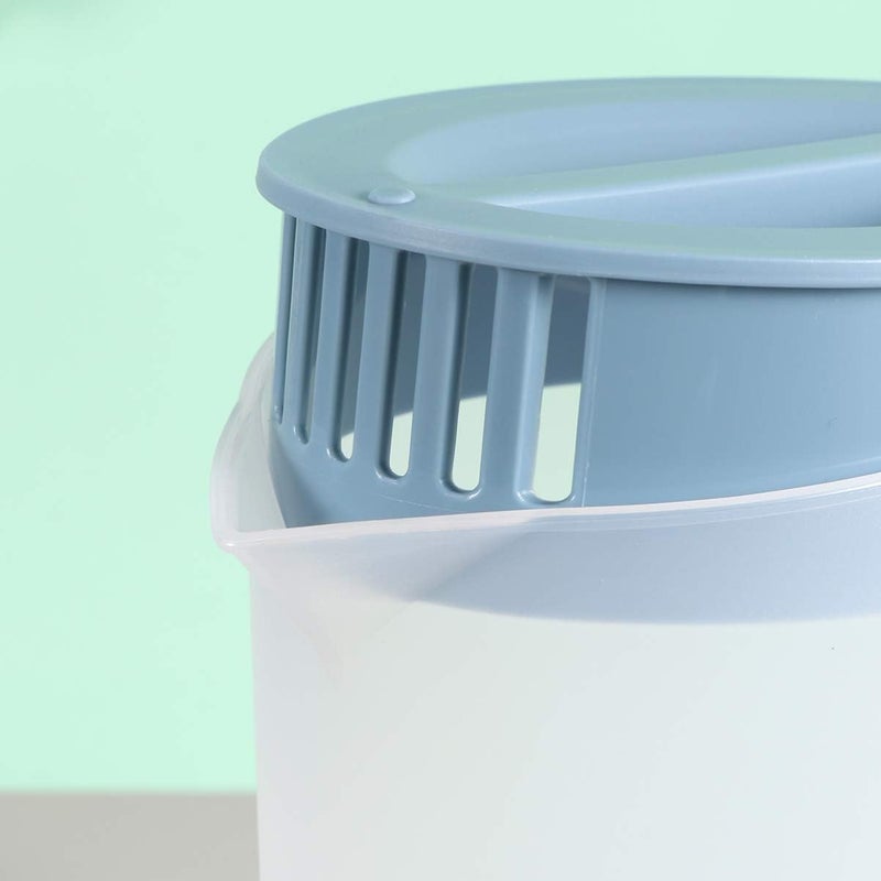 comfrt 1.6 Litre Plastic Pitcher Pot Jug with Lid, Pitcher Beverage Soy Milk Juice Tea Beer Juice Pot Kettle for Hot Cold Water Ice Tea and Juice - Image 5