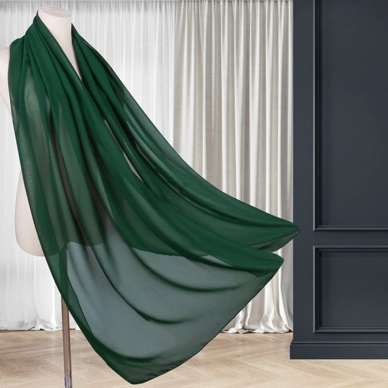 Ladiery Chiffon Shawl Wraps for Women Evening Dresses, Elegant Soft Sheer Shawls for formal dressy Bride Wedding - Image 3