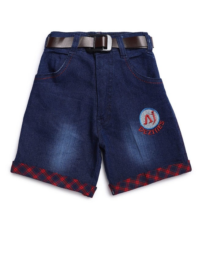 Kidling Kidling Kids Half Sleeve Checkered Shirt Shorts Set For Boys (K-3038-RED-24) (Cotton) - Image 4