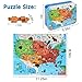 LELEMON United States Puzzles for Kids Ages 48100 Pieces USA Fun America Animal Map Learning Educational Toys for Boys Girls - Image 4