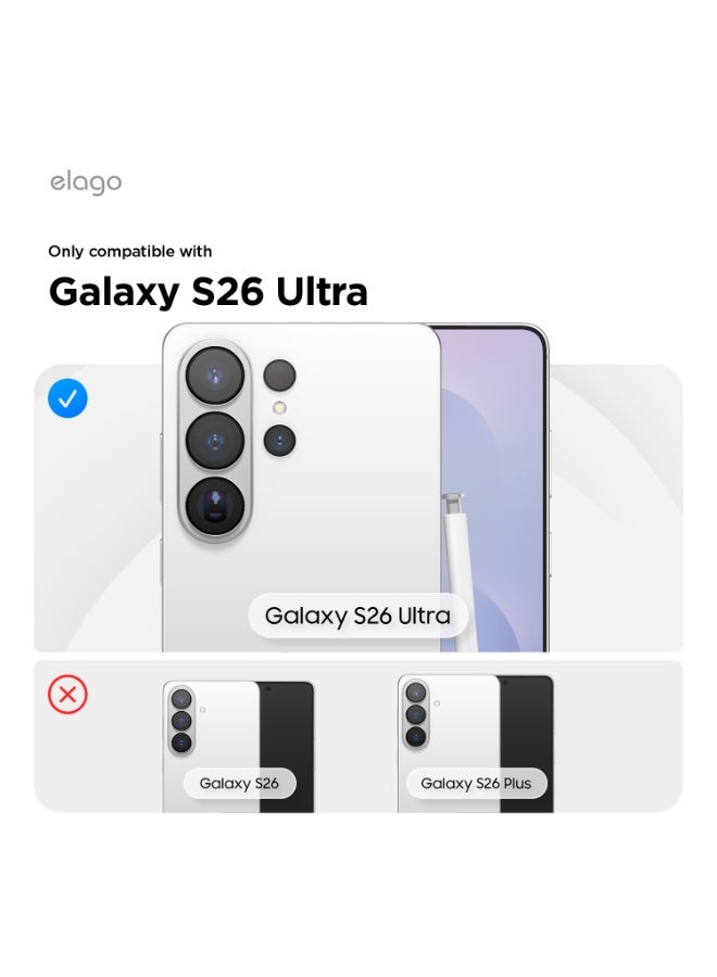 Elago Tempered Glass Designed for Samsung Galaxy S26 Ultra (2026) [Anti-Fingerprint] Screen Protector - [1 PACK] - Image 2