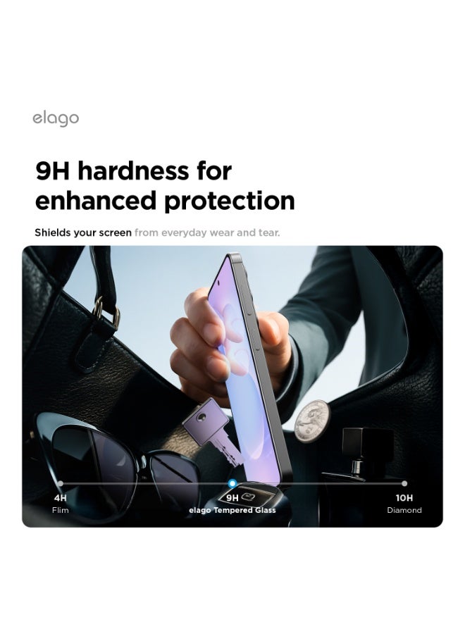 Elago Tempered Glass Designed for Samsung Galaxy S26 Ultra (2026) [Anti-Fingerprint] Screen Protector - [1 PACK] - Image 3