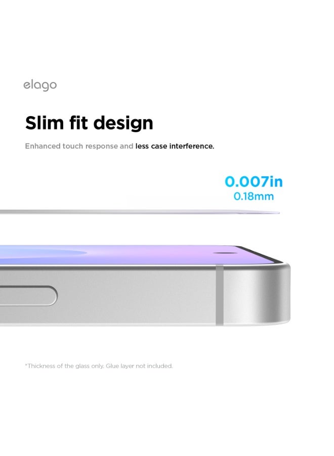 Elago Tempered Glass Designed for Samsung Galaxy S26 Ultra (2026) [Anti-Fingerprint] Screen Protector - [1 PACK] - Image 4