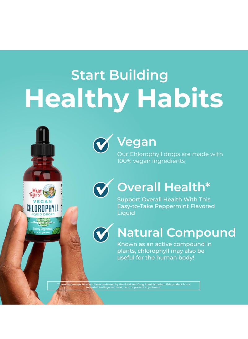 MaryRuth Organics Chlorophyll Liquid Drops | Clean Label Project Certified® | Vegan | Non-Diluted Liquid Chlorophyll| Mulberry Derived Supplement for 14+ | Non-GMO | Delicious Minty Flavor | 2 Fl Oz  - Image 5